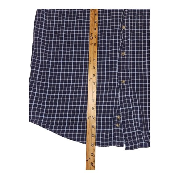 George Strait Wrangler Button Down Long Sleeve Men's XL Blue Western Cowboy - Picture 4 of 5